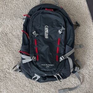 CamelBak Rim Runner 22 Black and Red Backpack
